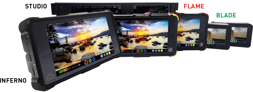 1Display Pro supported on Atomos Inferno, Flame, Blade and Studio series